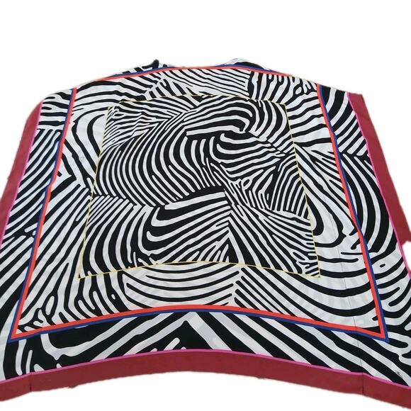 Trina Turk For InC Tunic Poncho Caftan swim cover up Blouse Mrs ROPER S/M - Picture 8 of 8